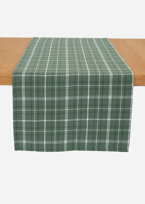 Tafelloper van biologisch katoen met een ruitmotief, bonprix