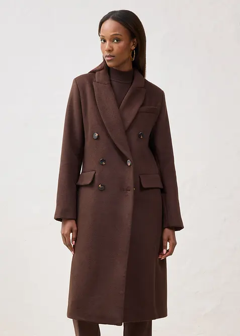 Lange blazerjas met wol, bonprix