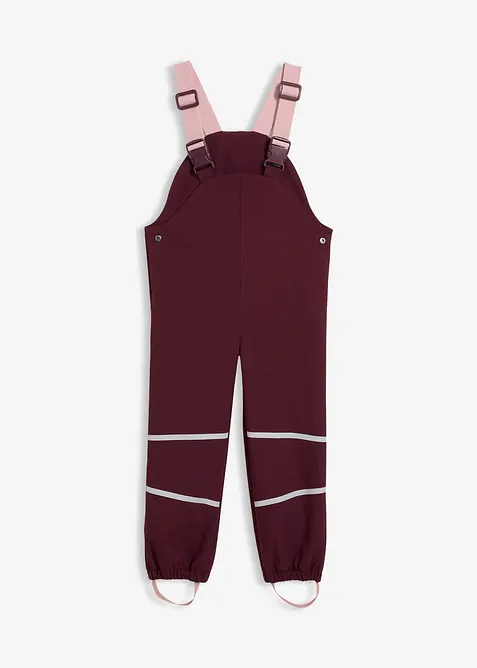 Waterafstotende thermische softshell regenbroek met bretels, bonprix