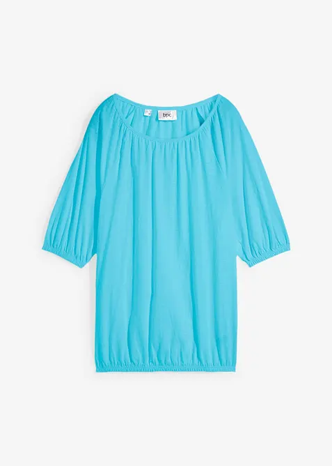 Shirt van biologisch katoen, korte mouw, bonprix