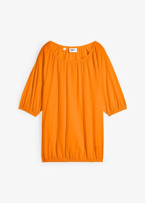 Shirt van biologisch katoen, korte mouw, bonprix