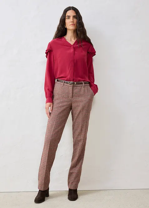 Blouse met zijde, bonprix