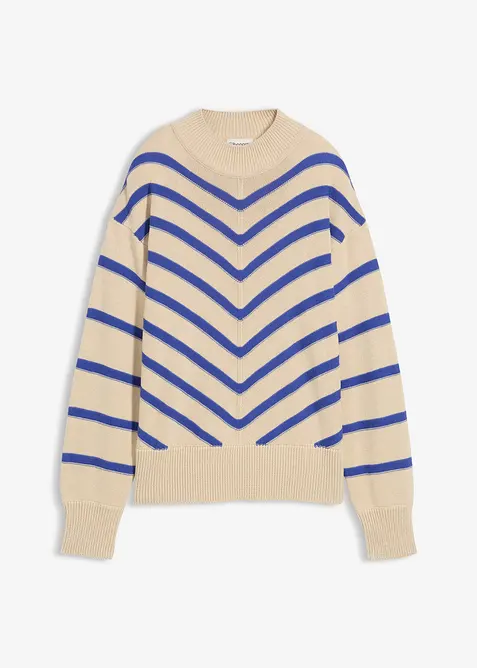 Trui met structuurstrepen, bonprix