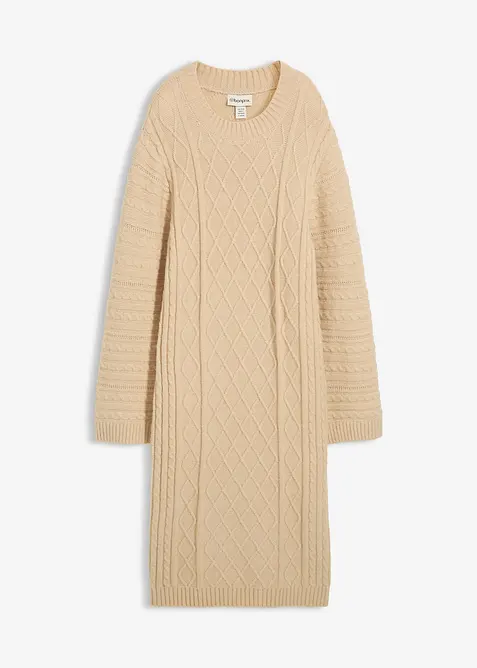 Gebreide midi jurk, bonprix