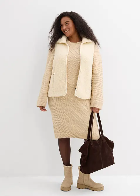 Gebreide midi jurk, bonprix