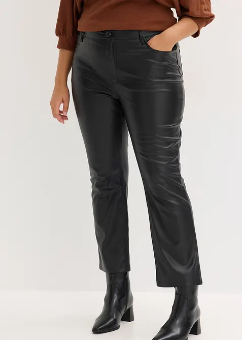 Imitatieleren broek, bonprix