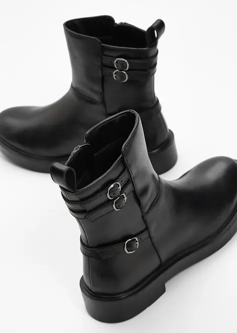 Boots van leer, bonprix