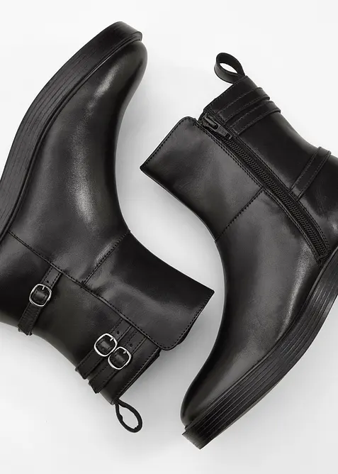 Boots van leer, bonprix