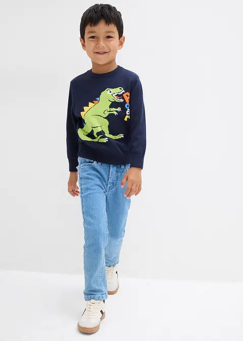 Fijngebreide trui van katoen, bonprix