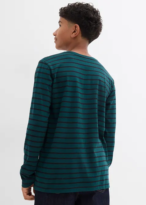 Longsleeve van biologisch katoen (set van 2), bonprix