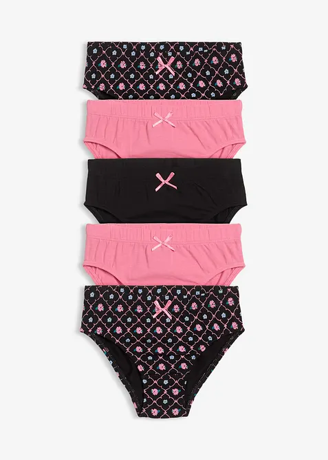 Slip met zacht biologisch katoen (set van 5), bonprix