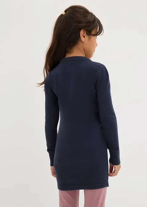 Fijn gebreide trui met pailletten, bonprix