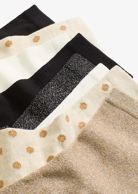 Sokken met lurex en biologisch katoen (8 paar), bonprix