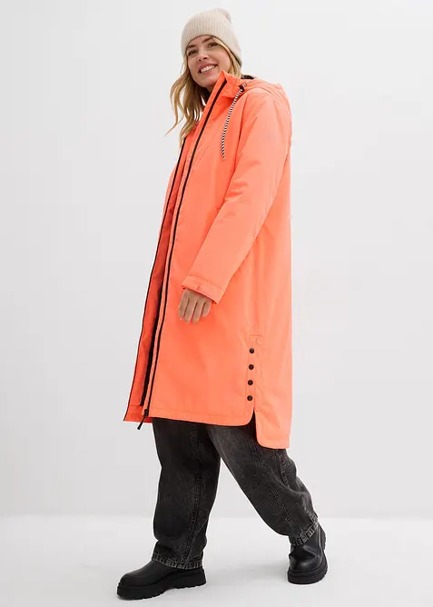 Waterdichte, lange regenjas in midilengte, bonprix