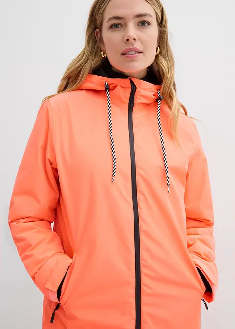 Waterdichte, lange regenjas in midilengte, bonprix