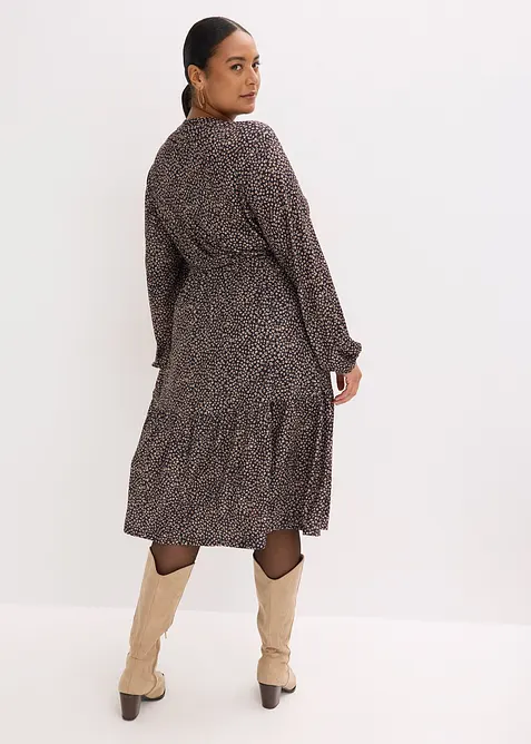 Jersey midi jurk, bonprix