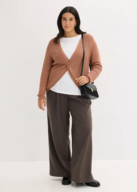 Geribde trui in een soepele viscosemix, bonprix