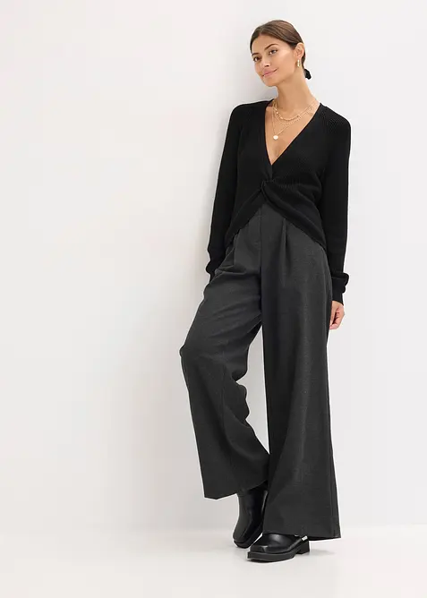 Geribde trui in een soepele viscosemix, bonprix