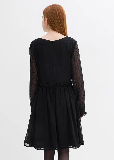 Feestelijke meisjes jurk van chiffon, bonprix