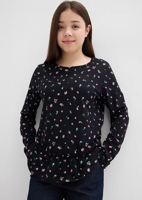 Longsleeve van een elastische katoenmix, bonprix