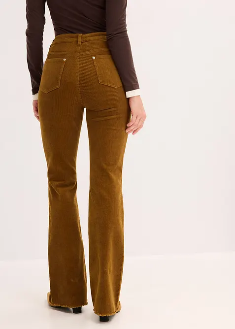 Flared broek van corduroy, bonprix