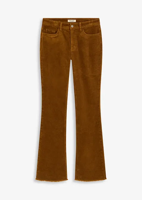 Flared broek van corduroy, bonprix