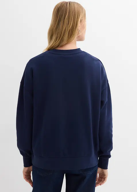 Oversized sweater van biologisch katoen, bonprix