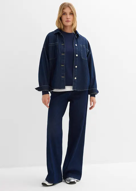 Oversized sweater van biologisch katoen, bonprix