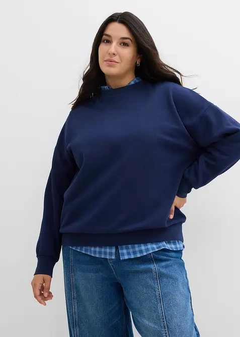 Oversized sweater van biologisch katoen, bonprix