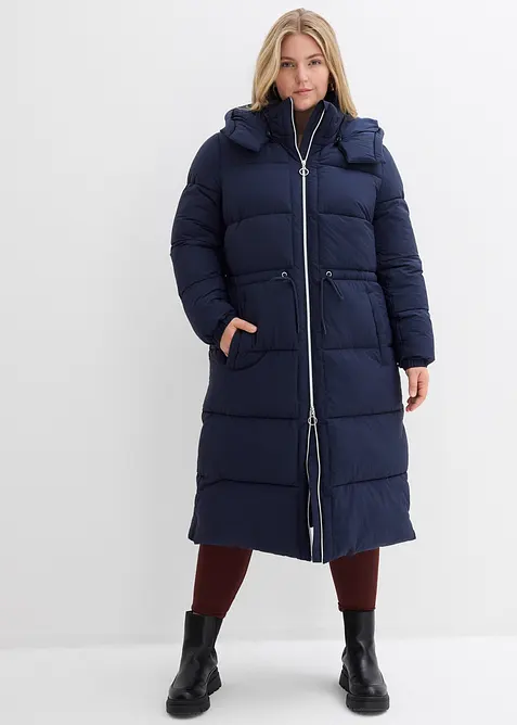 Lange gewatteerde jas, waterafstotend, bonprix