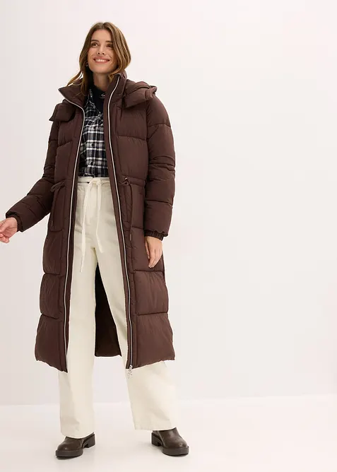 Lange gewatteerde jas, waterafstotend, bonprix