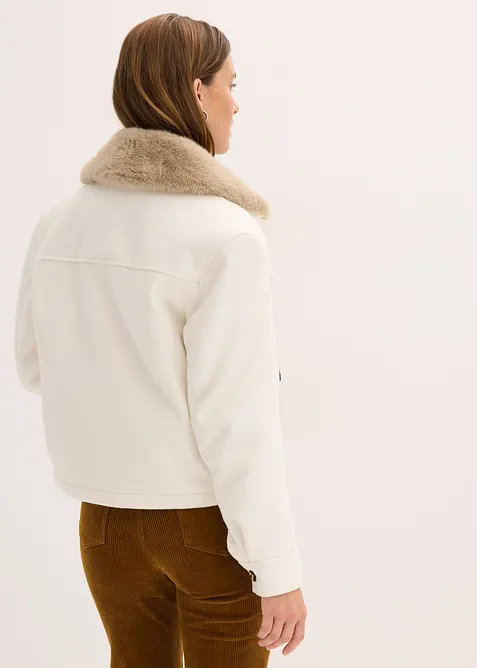 Winterjas in wollen look, bonprix