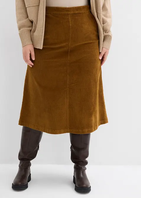 Corduroy midirok, bonprix