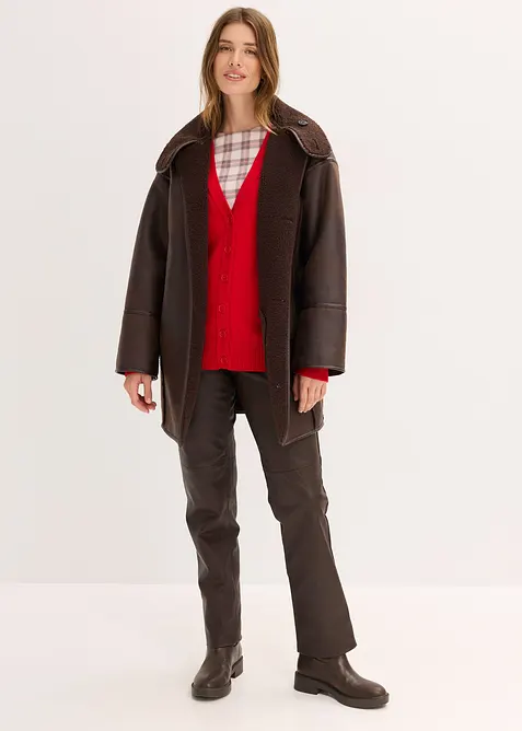 Lang vest in een zachte viscosemix, bonprix