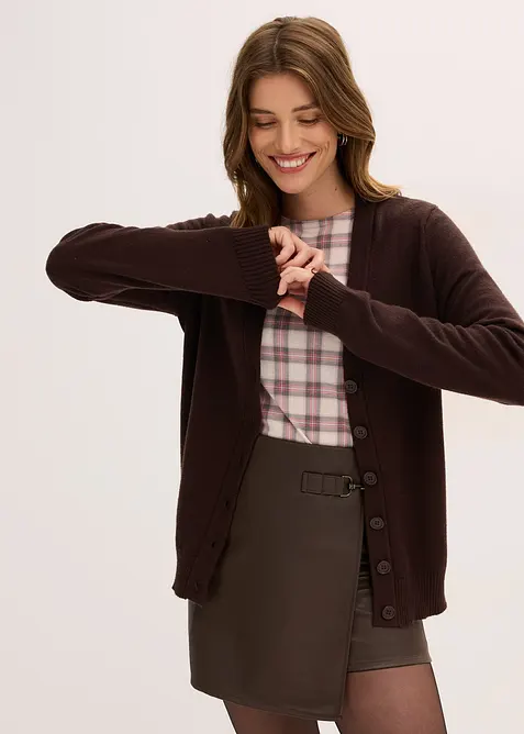 Lang vest in een zachte viscosemix, bonprix