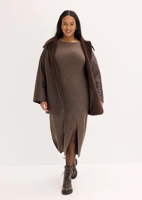 Imitatie lammy coat, bonprix