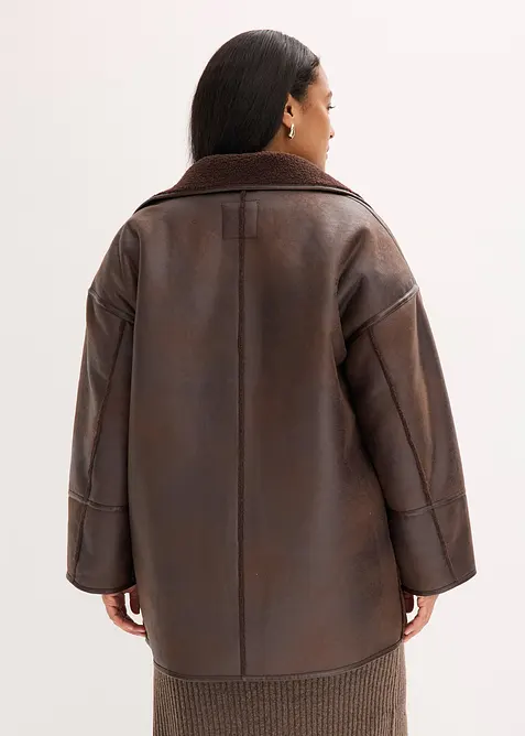 Imitatie lammy coat, bonprix