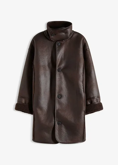 Imitatie lammy coat, bonprix