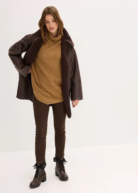 Oversized poncho trui, bonprix