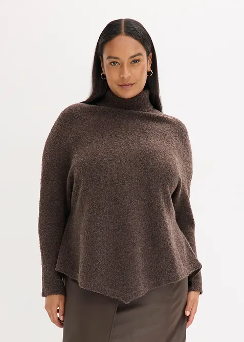 Oversized poncho trui, bonprix