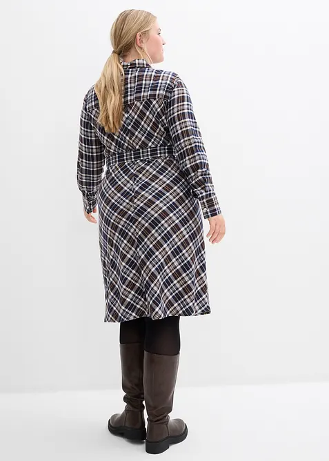 Overhemdjurk van zacht flanel, bonprix