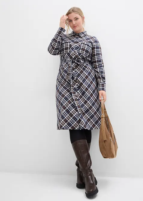 Overhemdjurk van zacht flanel, bonprix