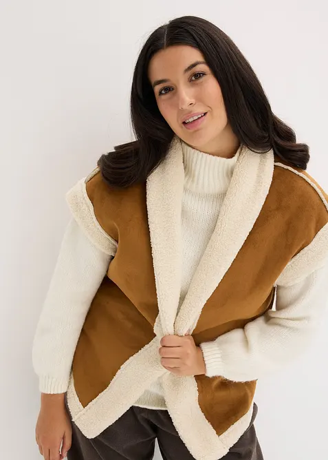 Imitatie lammy gilet, bonprix