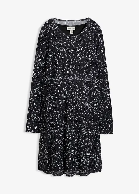 Zwangerschapsjurk/voedingsjurk met een mooi bloemmotief, bonprix