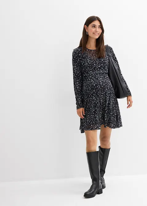 Zwangerschapsjurk/voedingsjurk met een mooi bloemmotief, bonprix