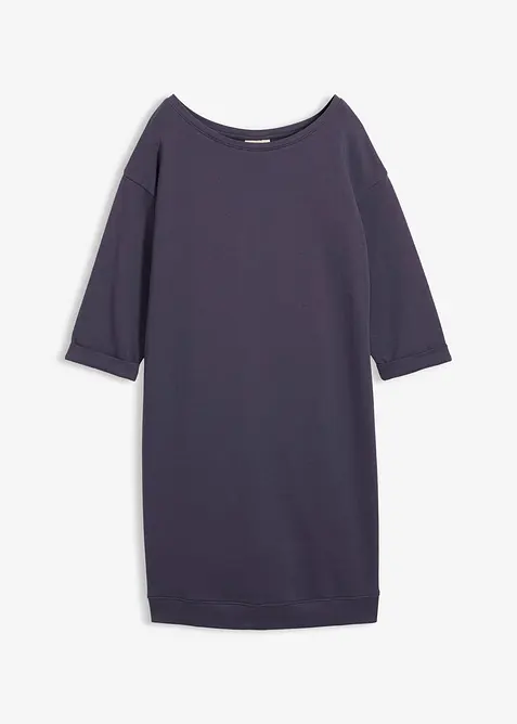 Sweatjurk, 3/4 mouwen, binnenkant zacht geruwd, bonprix