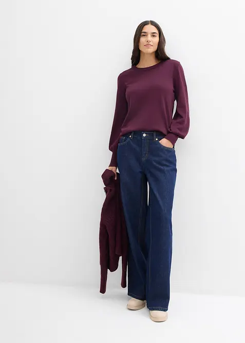 Trui met ballonmouwen, bonprix