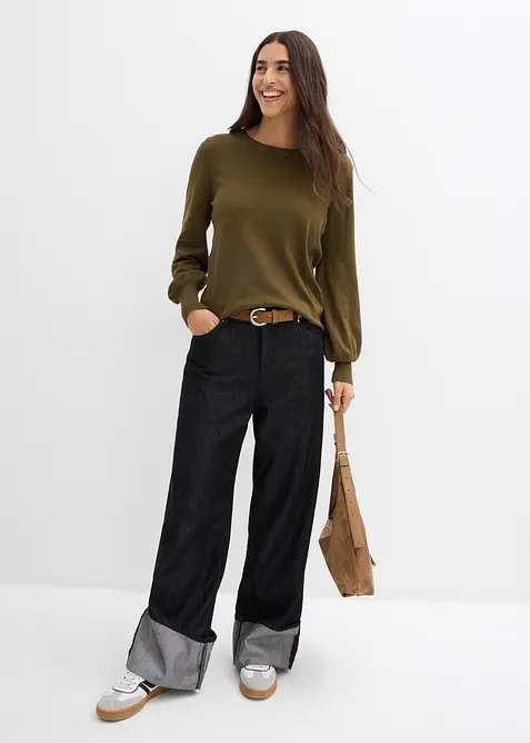 Trui met ballonmouwen, bonprix