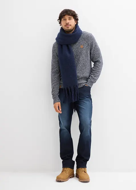 Trui met ronde hals en katoen, bonprix