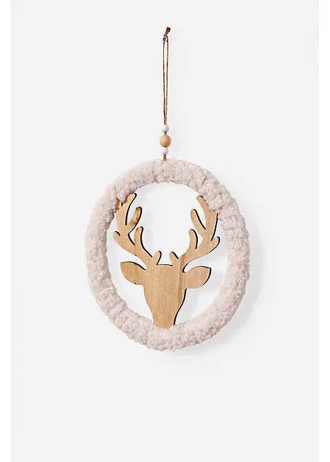 Hangende decoratiekrans met elandkop, bonprix